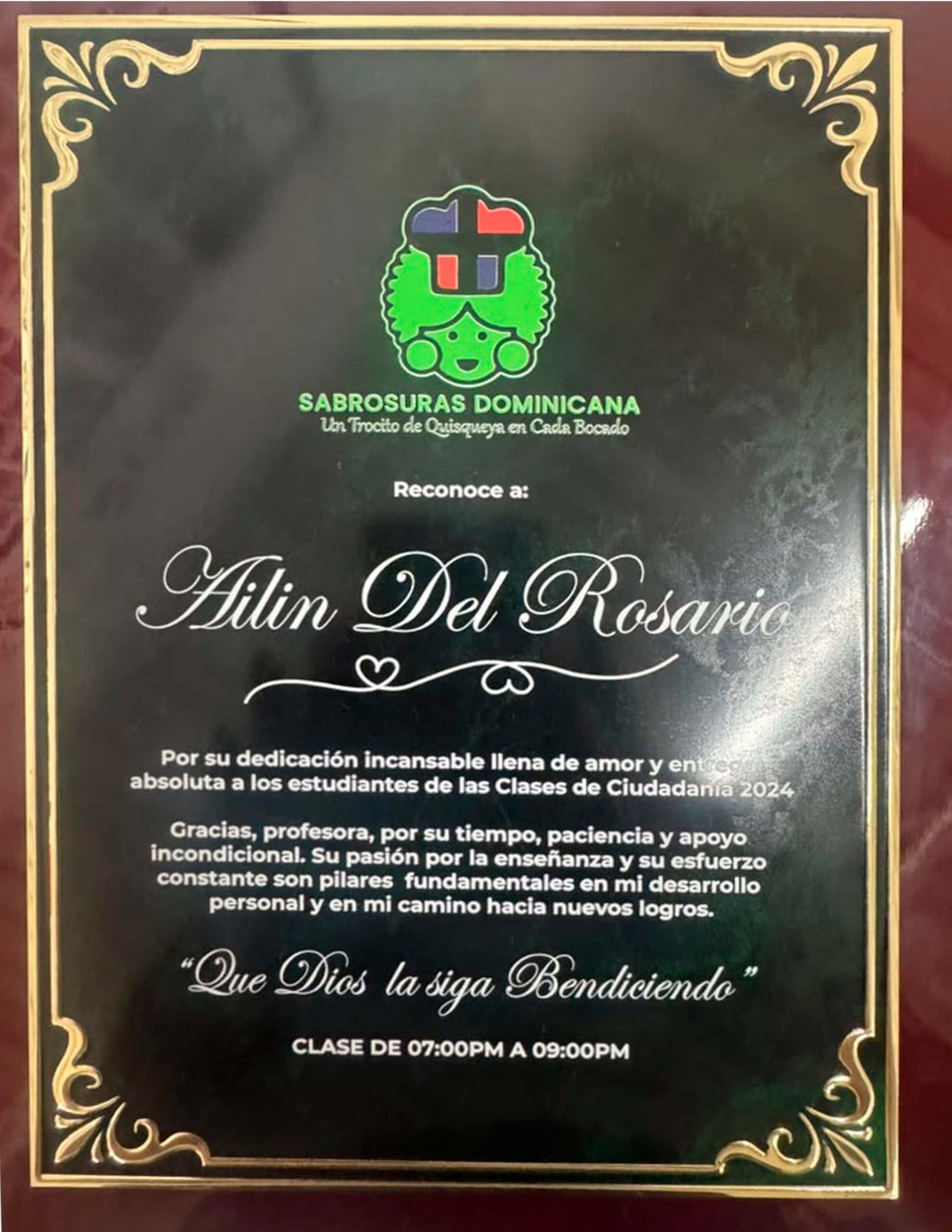 Reconocimiento Clases de Ciudadanía